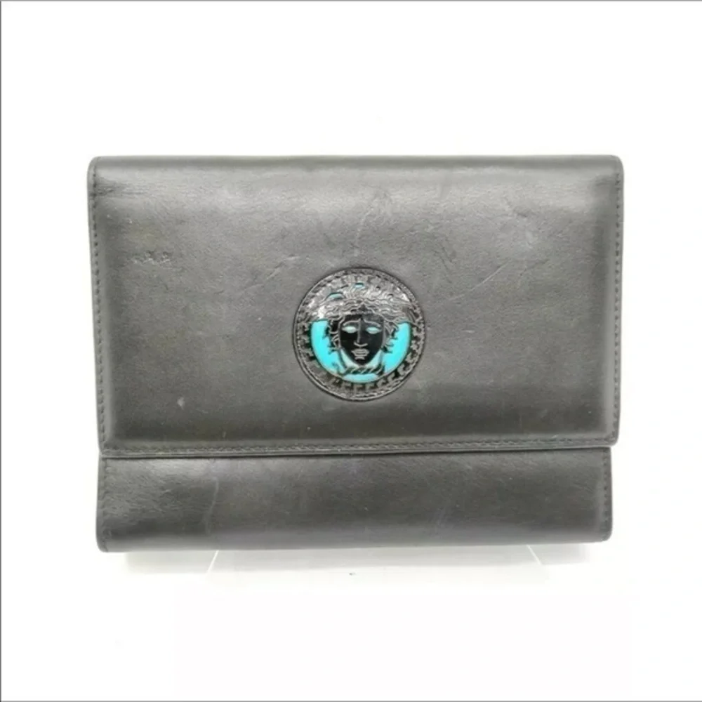 Versace Black Leather Wallet